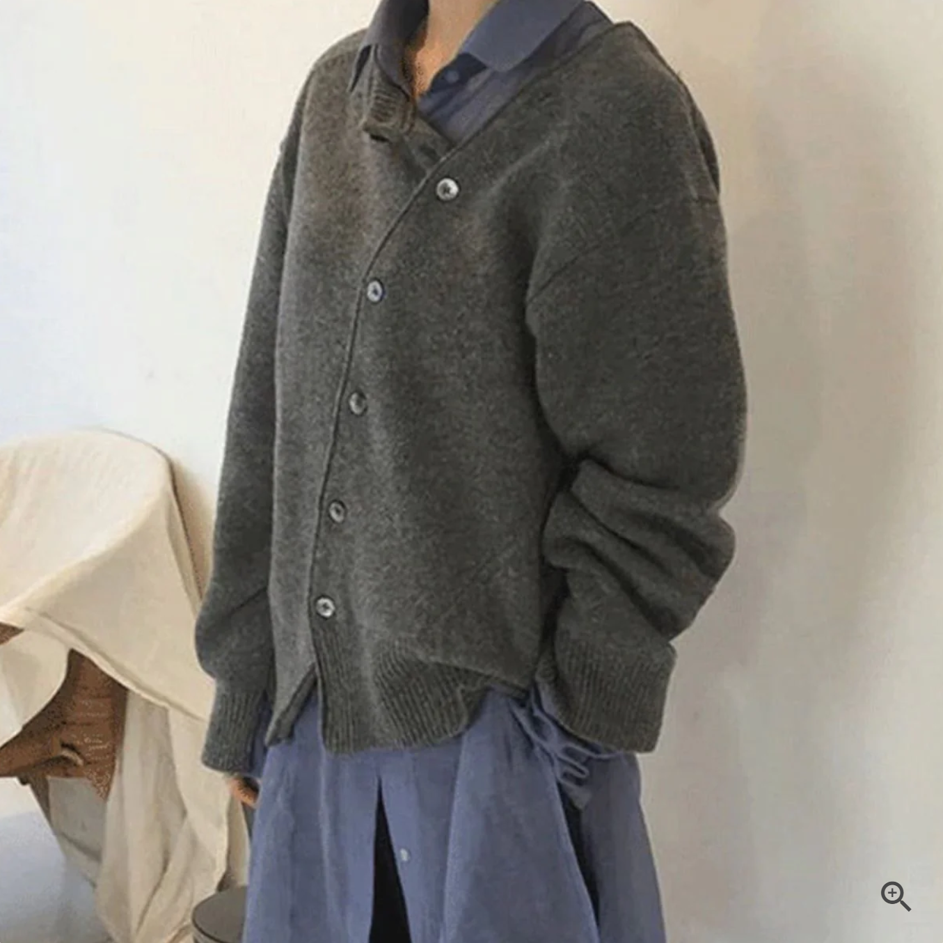 Angela™ | Asymmetrische Strickjacke