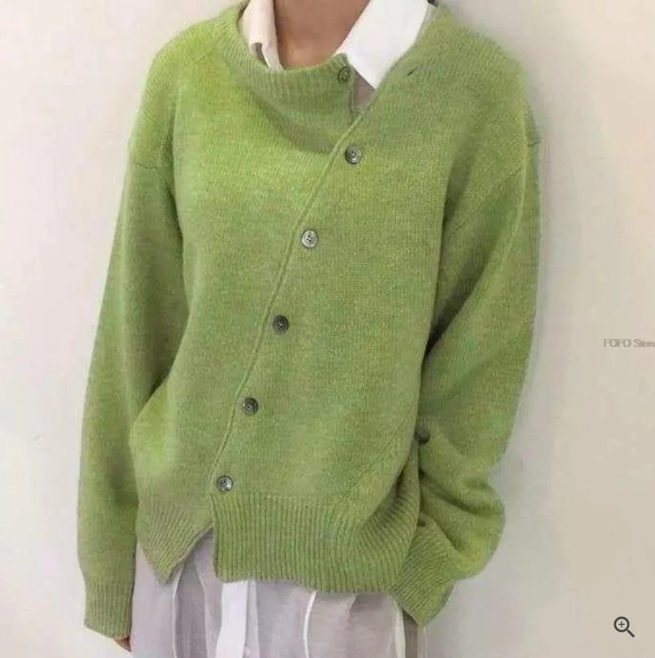 Angela™ | Asymmetrische Strickjacke