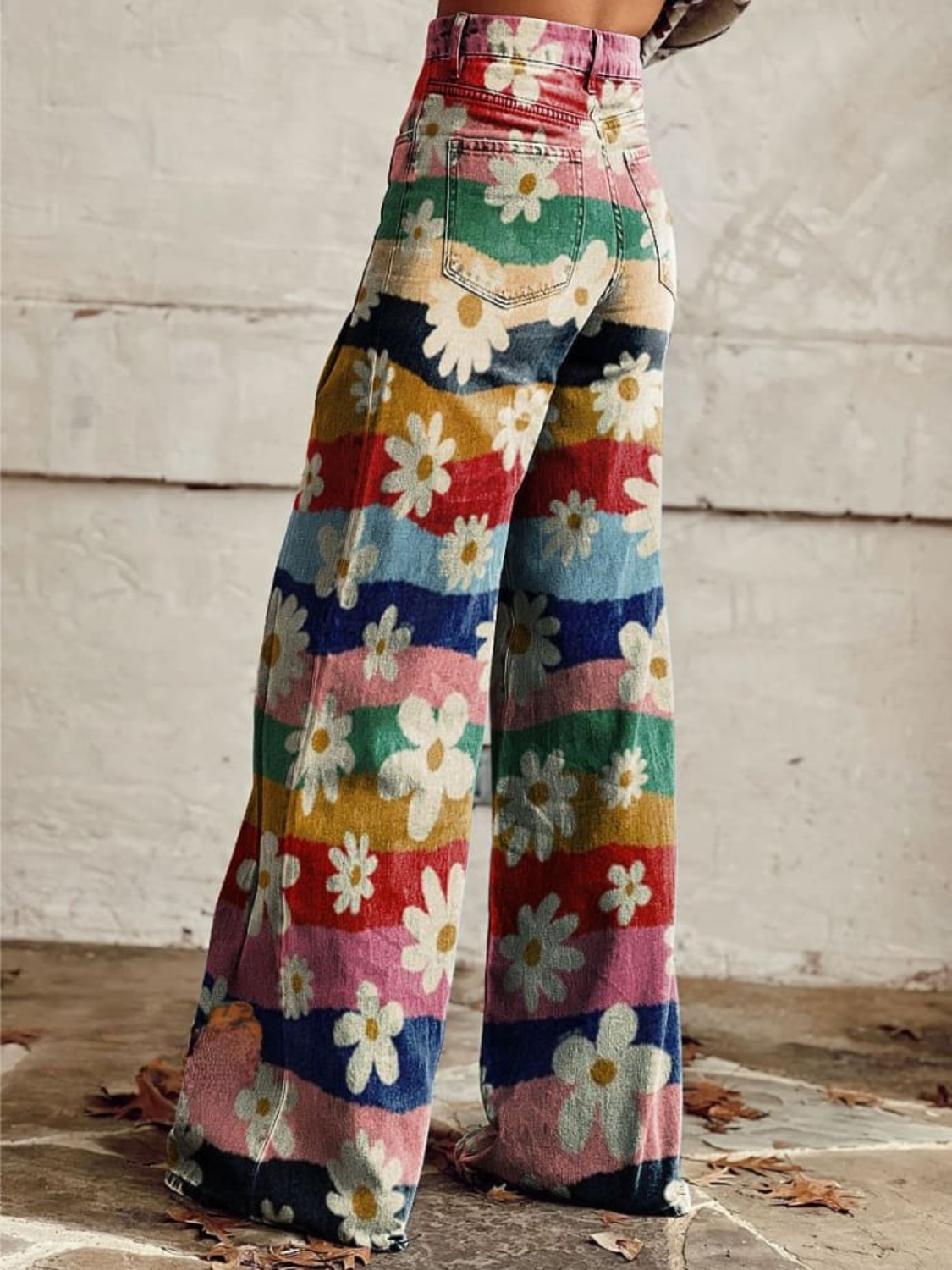 Emma™ | Retro-Blumenhose mit Weite