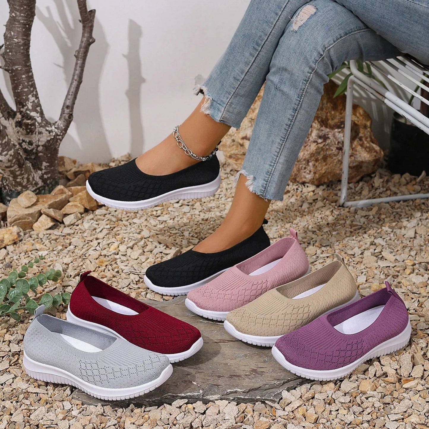 Jütta™ – Rutschfeste atmungsaktive Slipper
