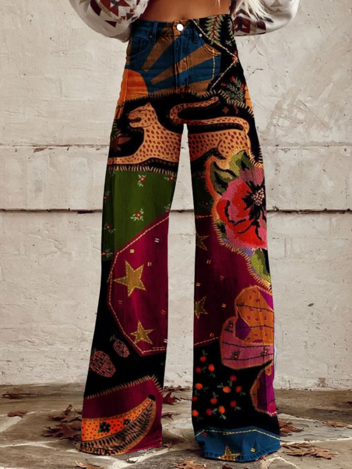 Elina™ | Vintage Boho Weite Hosen