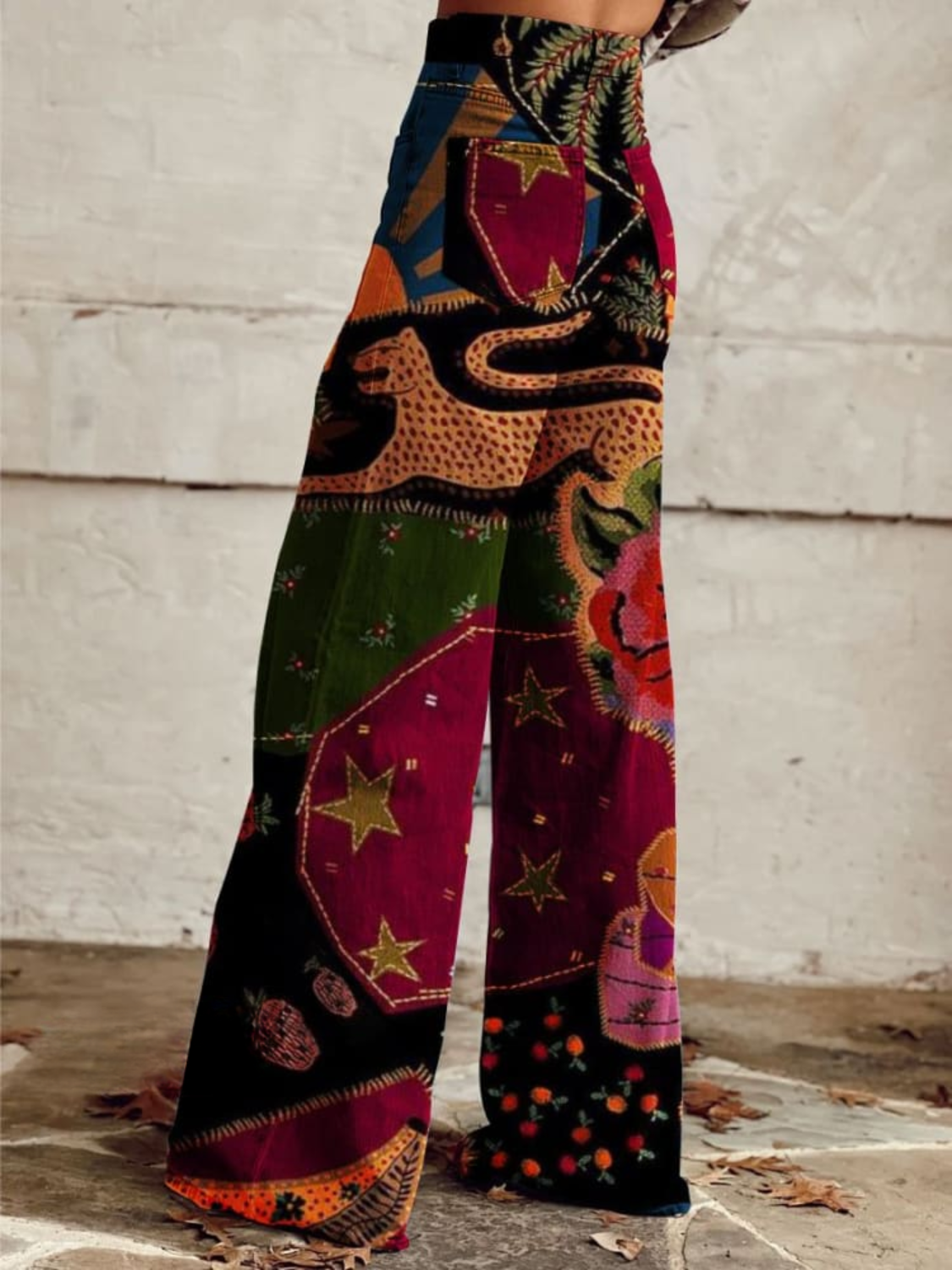 Elina™ | Vintage Boho Weite Hosen