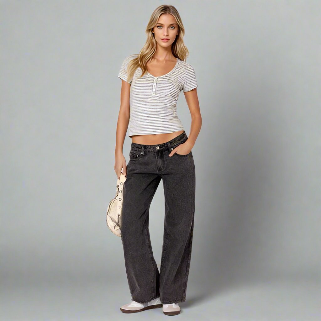 BELLA - Low-Rise Jeans
