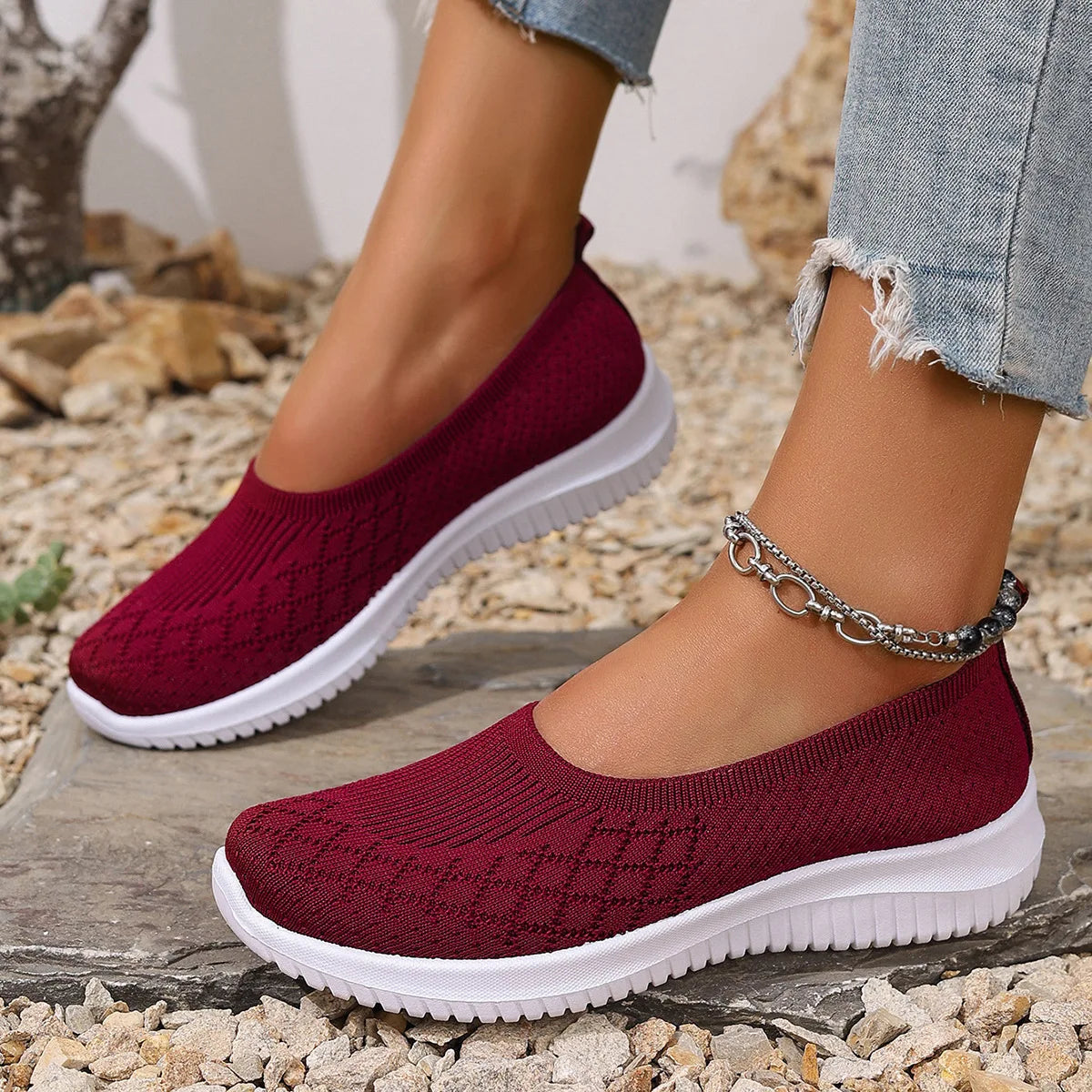Jütta™ – Rutschfeste atmungsaktive Slipper