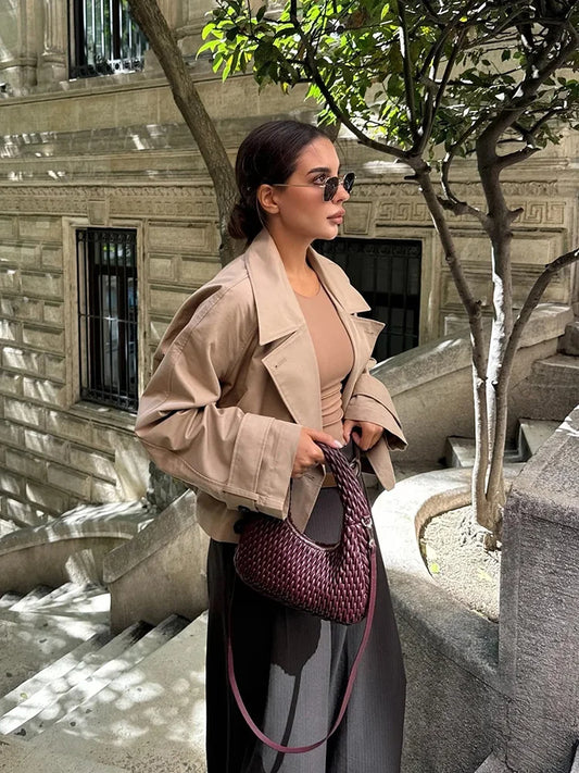 ILSE - Damen Trenchcoat Kurzjacke