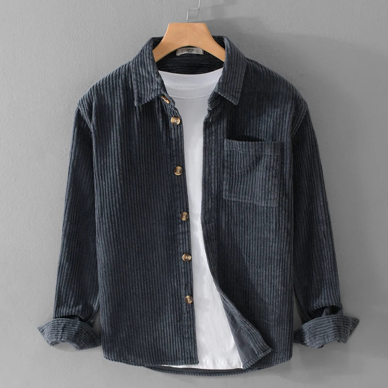 Martino™ - Bluse aus Baumwollsamt