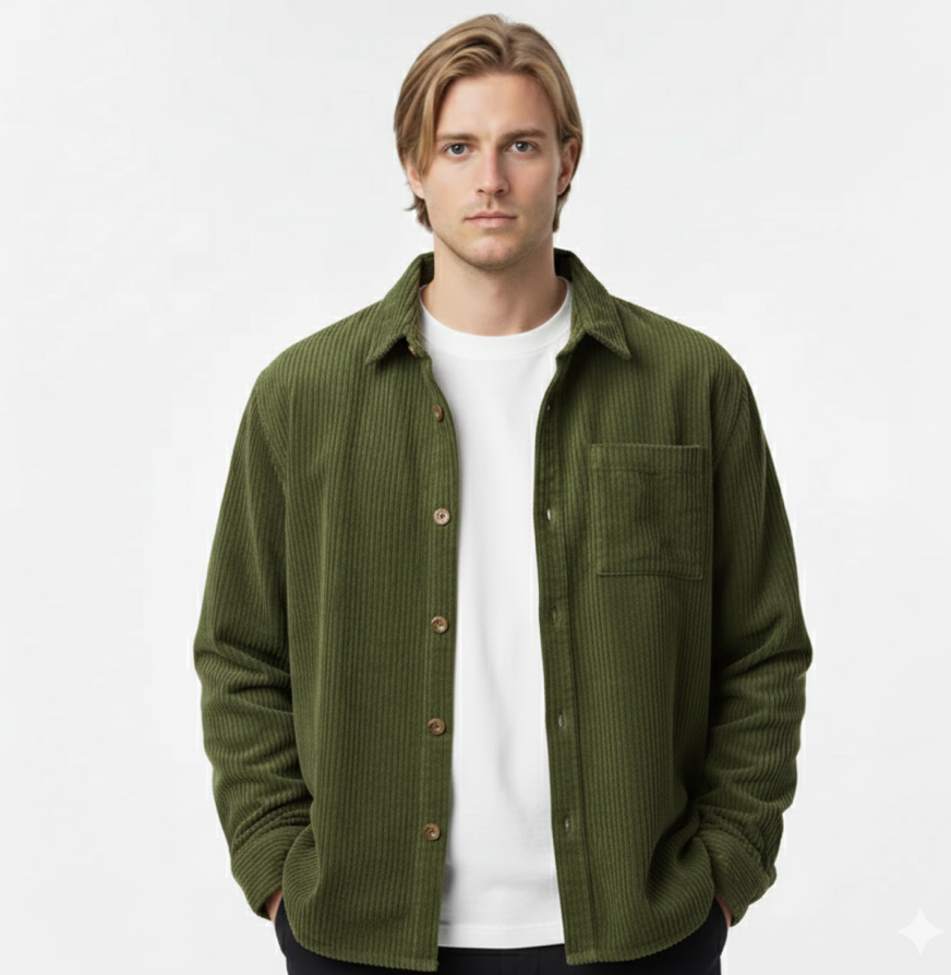 Martino™ - Bluse aus Baumwollsamt