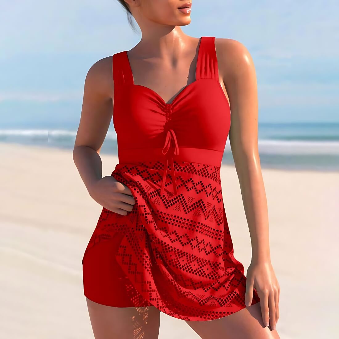Svea™ - Gepolsterter Tankini-Badeanzug