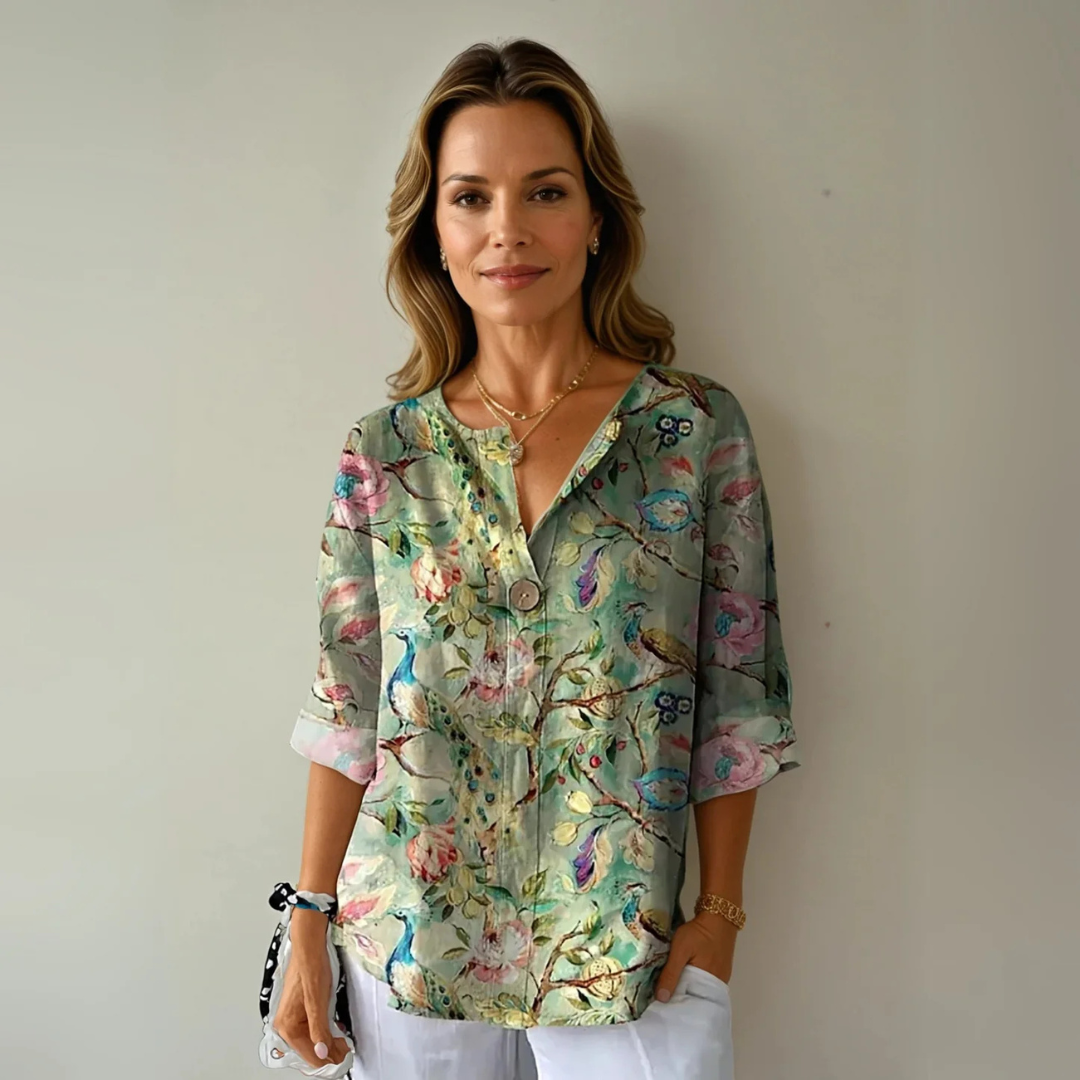 PIA - Vintage-inspirierte Bluse