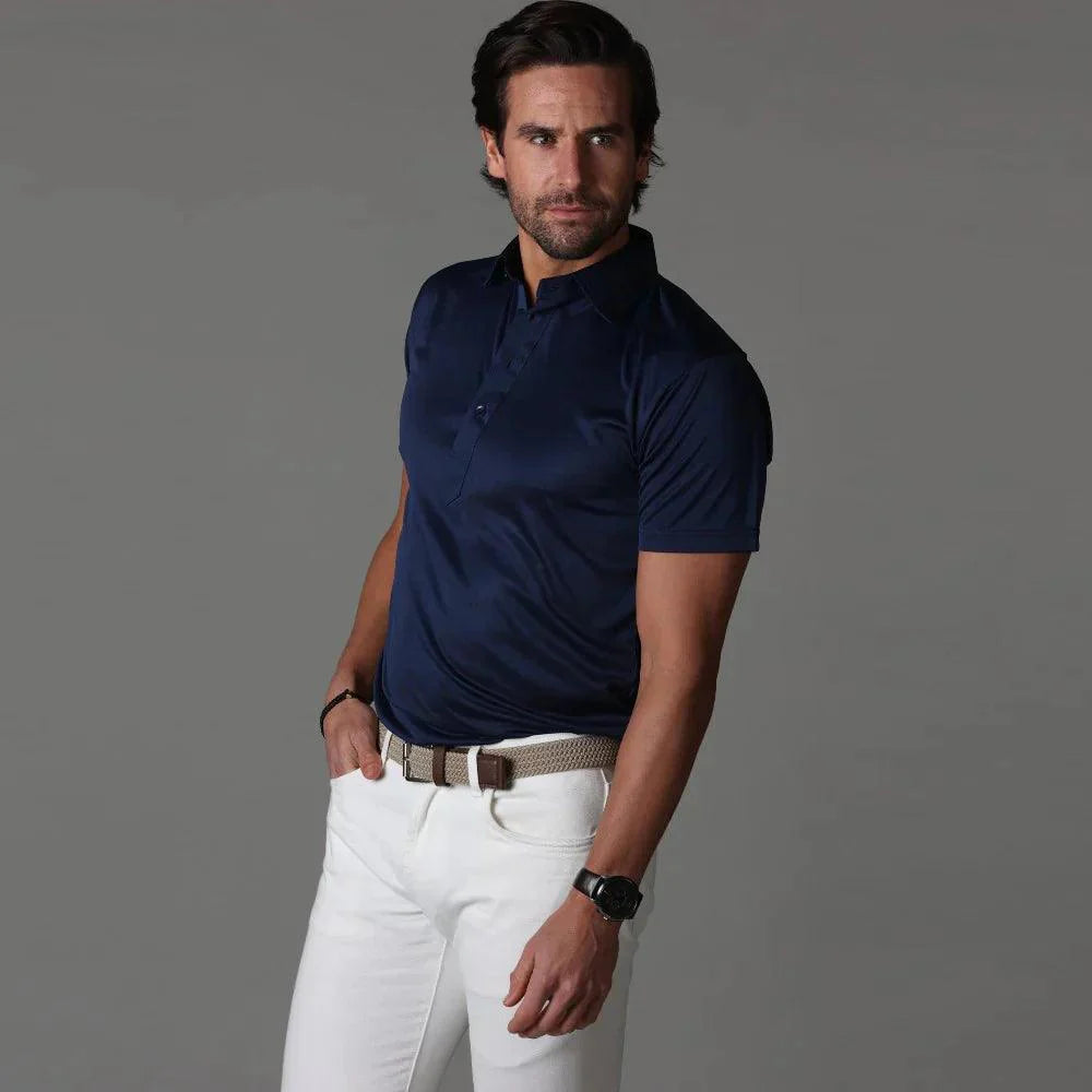 Lorenzo™ | Luksus-polo med stiv krave