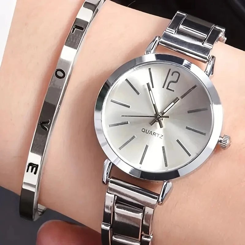 The Evy™ - Armbanduhr und Armband-Set