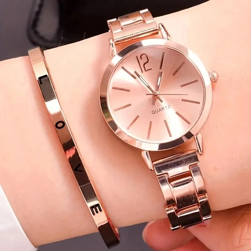 The Evy™ - Armbanduhr und Armband-Set