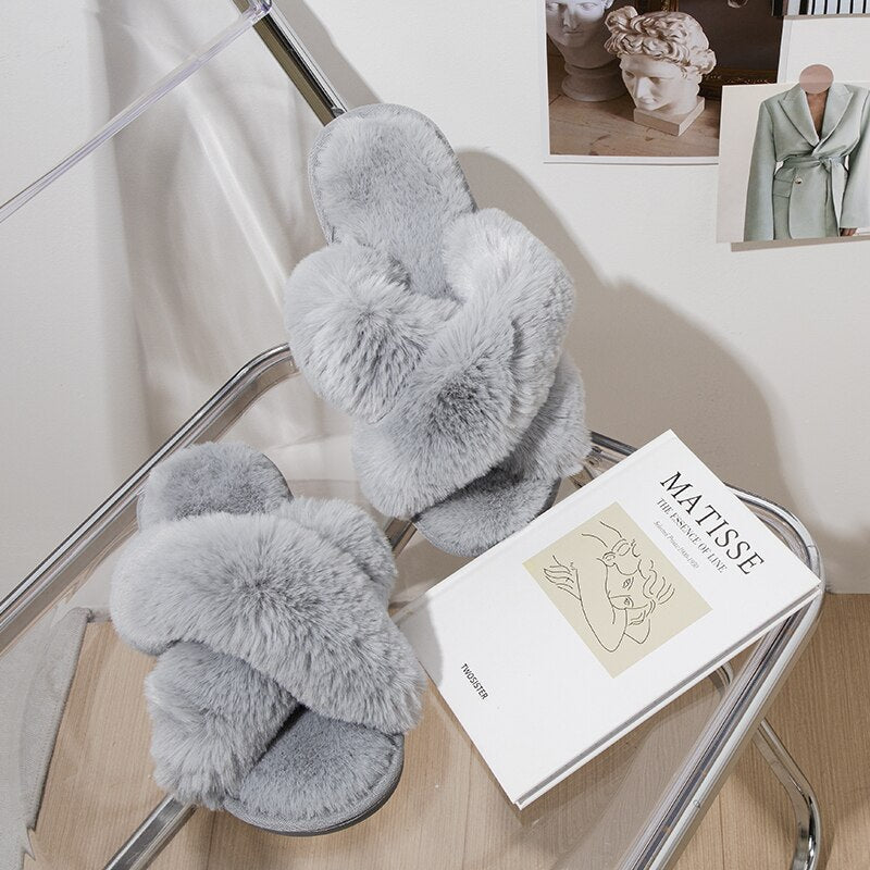 Selena™ - Morning Slippers - Fuzzy