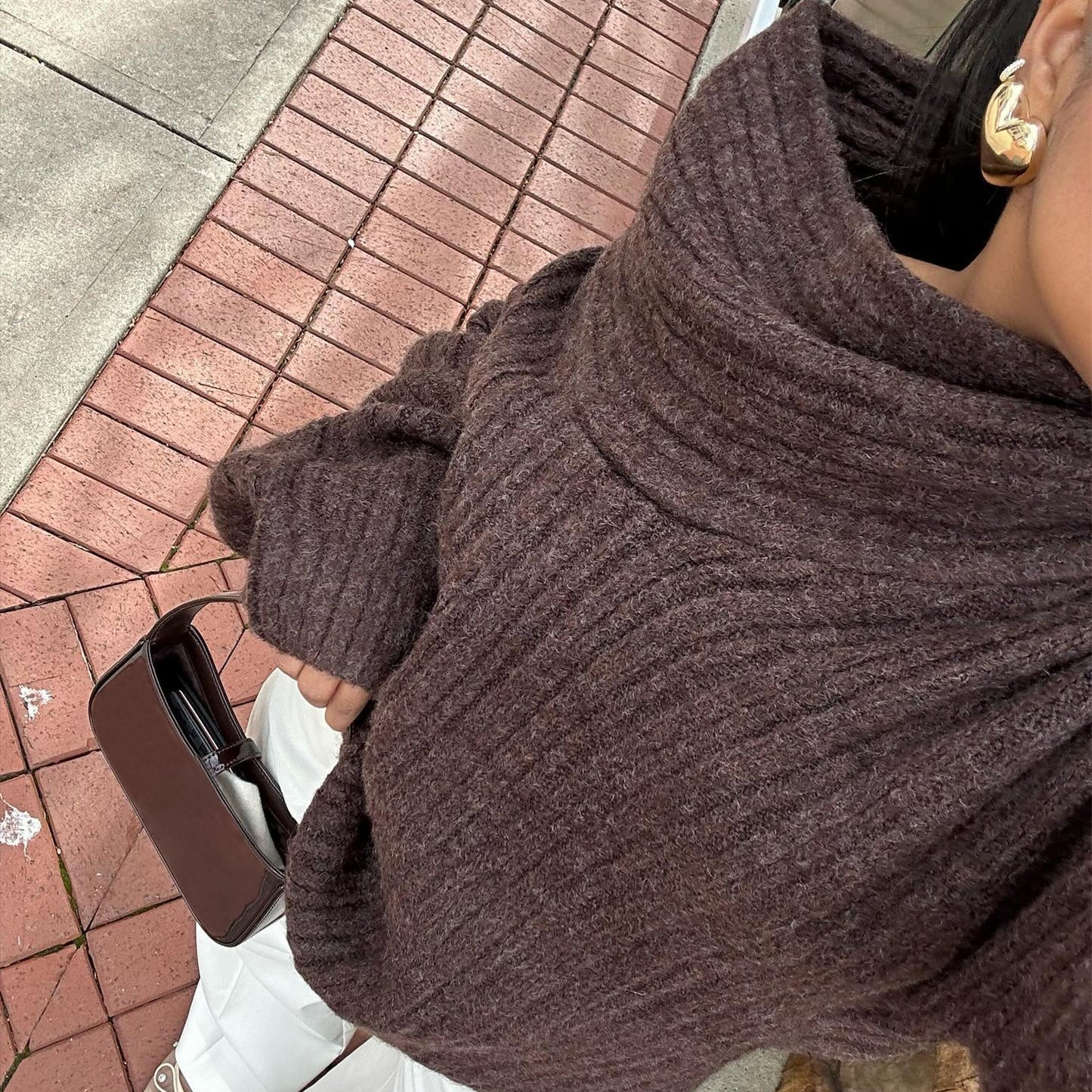 Caroline™ - Loose Knit Boat Neck Sweater