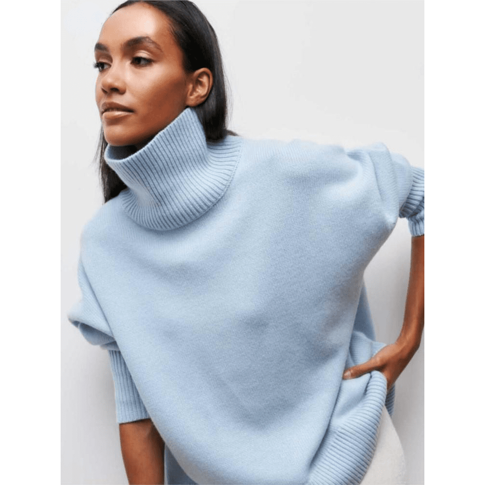 Cindy™ - Rollkragenpullover - Langarm - Freizeitstrick