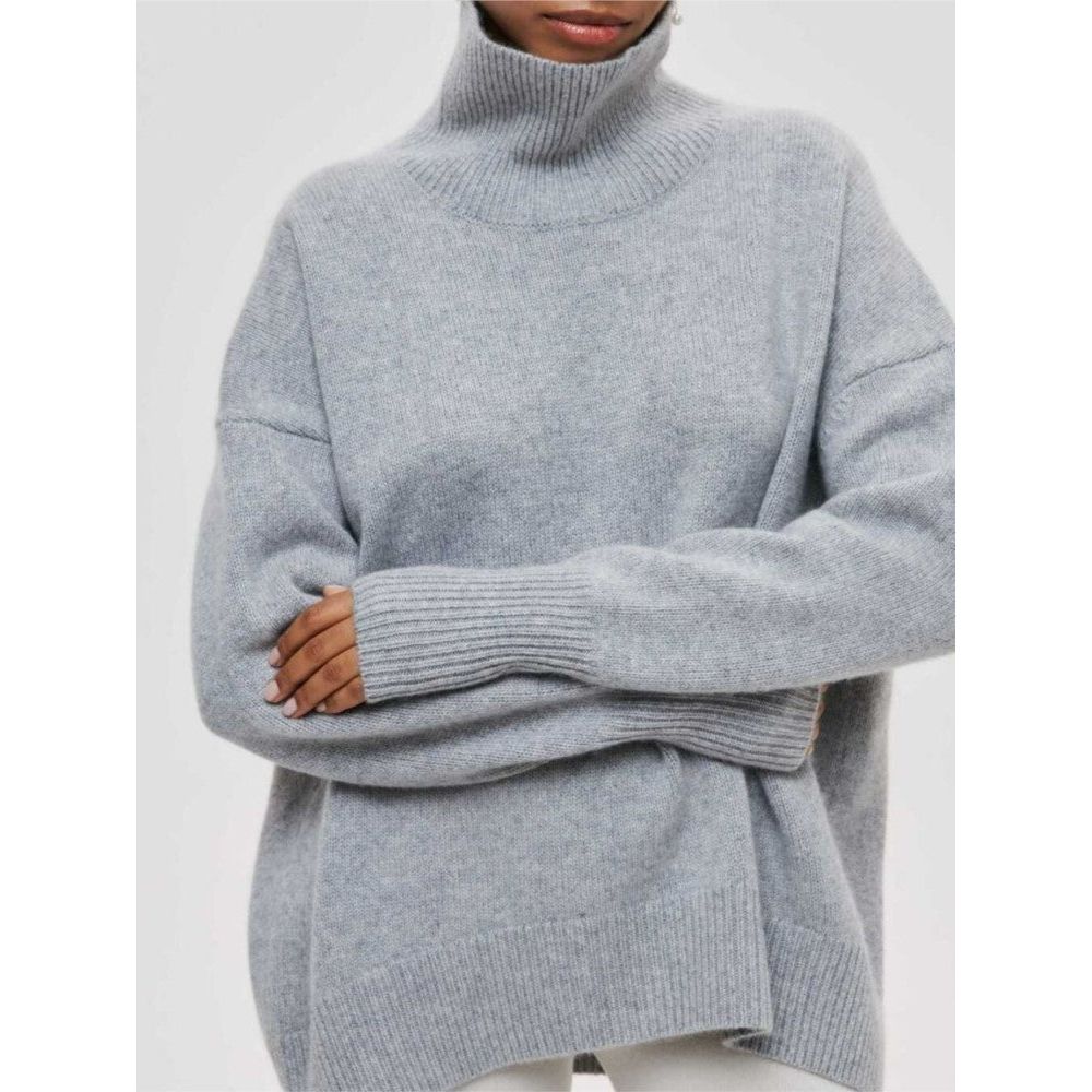 Cindy™ - Rollkragenpullover - Langarm - Freizeitstrick