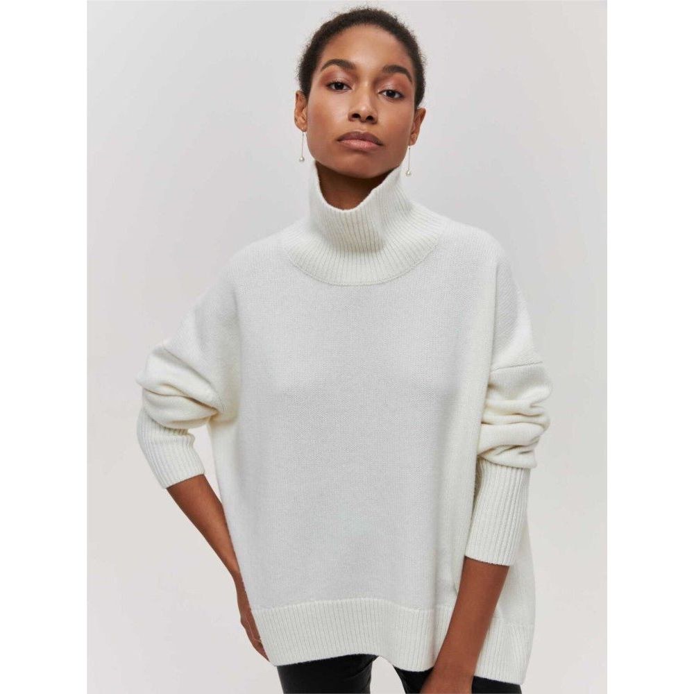 Cindy™ - Rollkragenpullover - Langarm - Freizeitstrick
