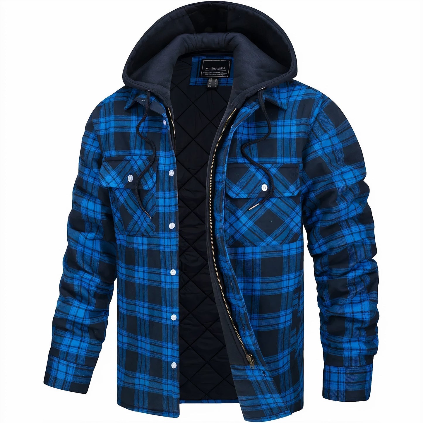 Julius™ | Karierte Jacke mit Reißverschluss