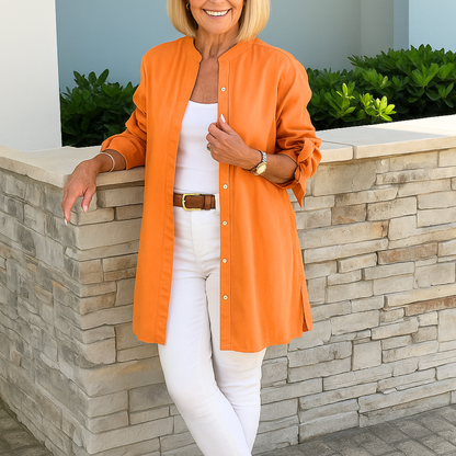 LOUISE - Elegante Bluse mit Schleifenärmeln