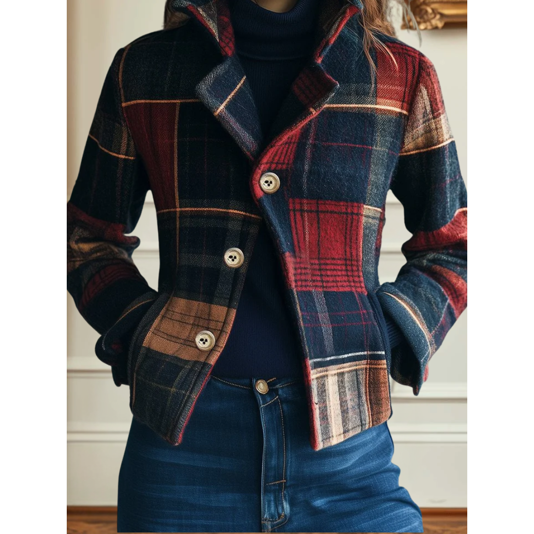 Nathalia | Classic Plaid Jacket