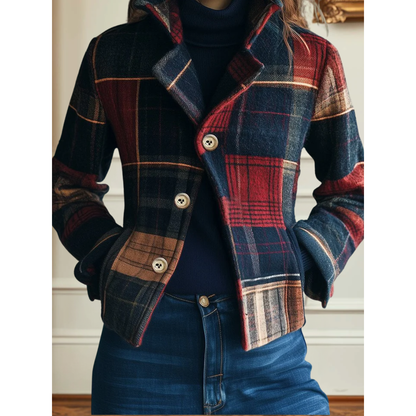 Nathalia | Classic Plaid Jacket