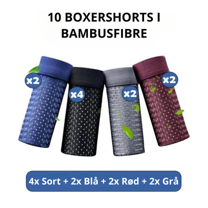 Bamboo™ - Åndbare Boxershorts i Fiber (5+5 GRATIS)