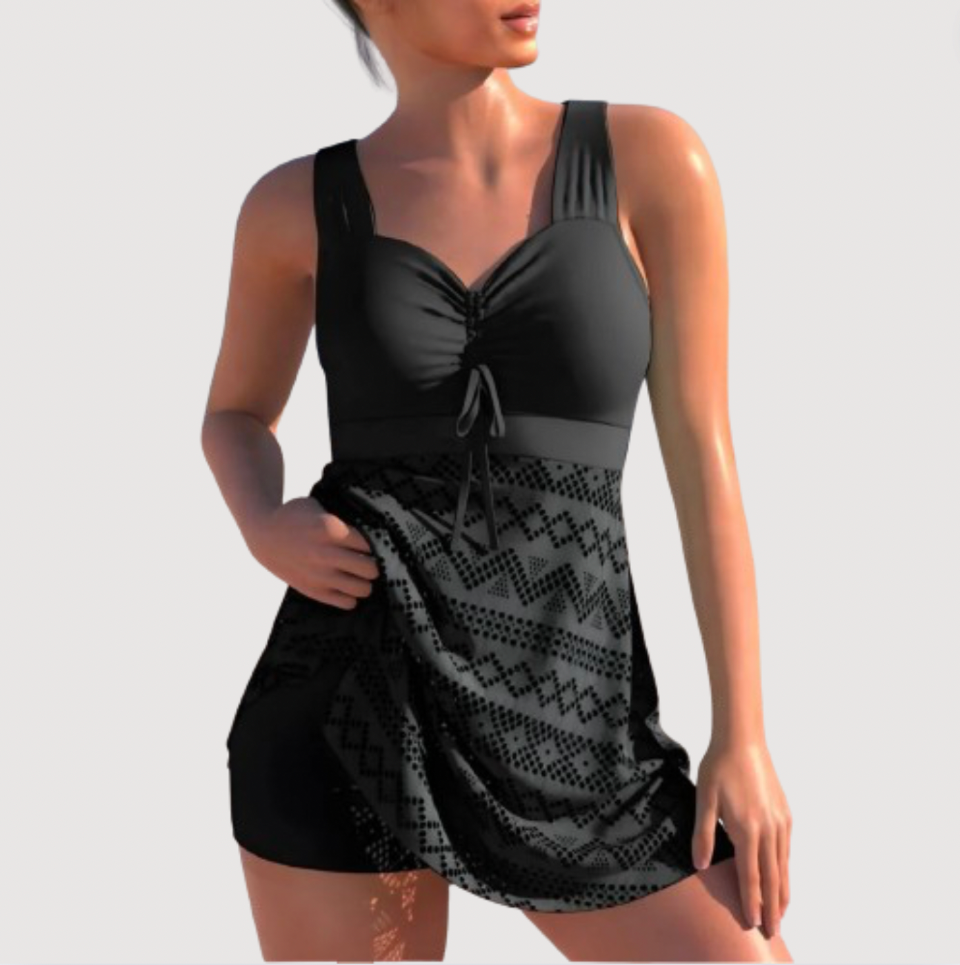 Svea™ - Polstret Tankini Badedragt