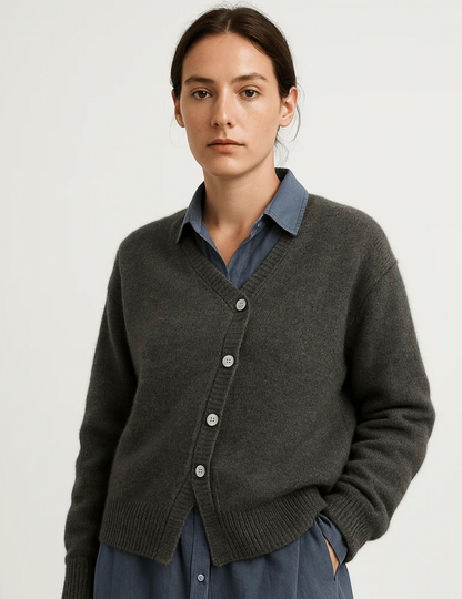 Angela™ | Asymmetrische Strickjacke