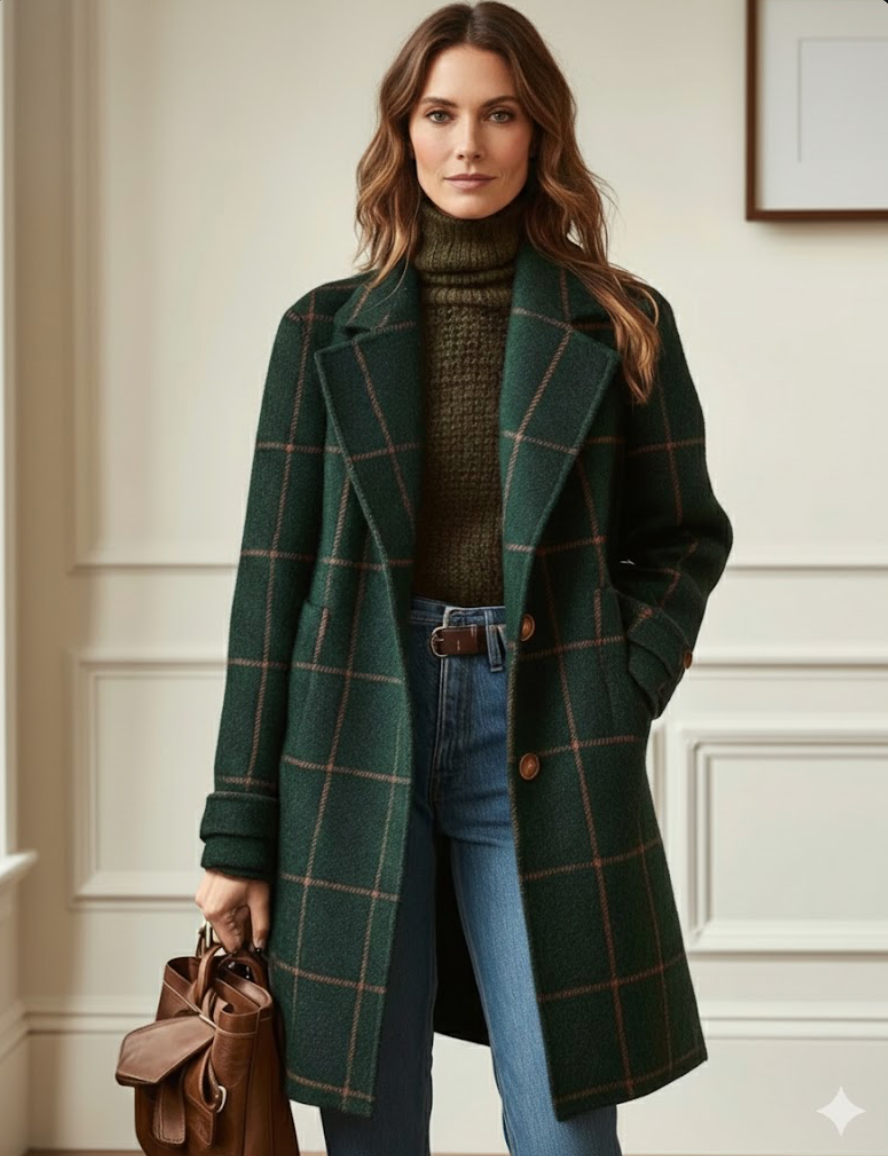 Dorine™ - Retro Tweed Coat