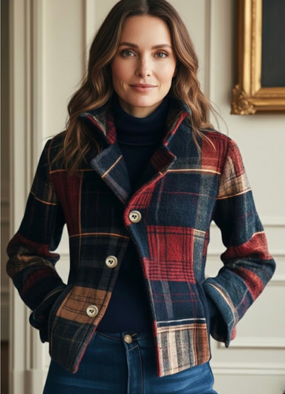 Nathalia | Classic Plaid Jacket