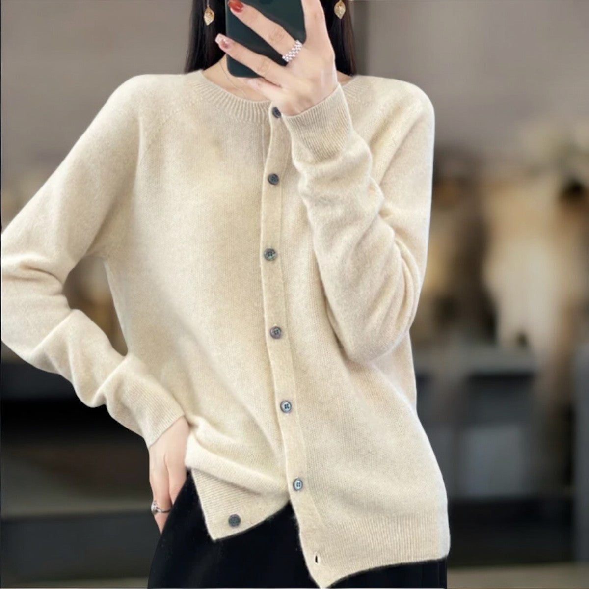 Angelica™ | Soft Knit Cardigan with Buttons