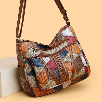 Rose™ | Mosaic leather handbag