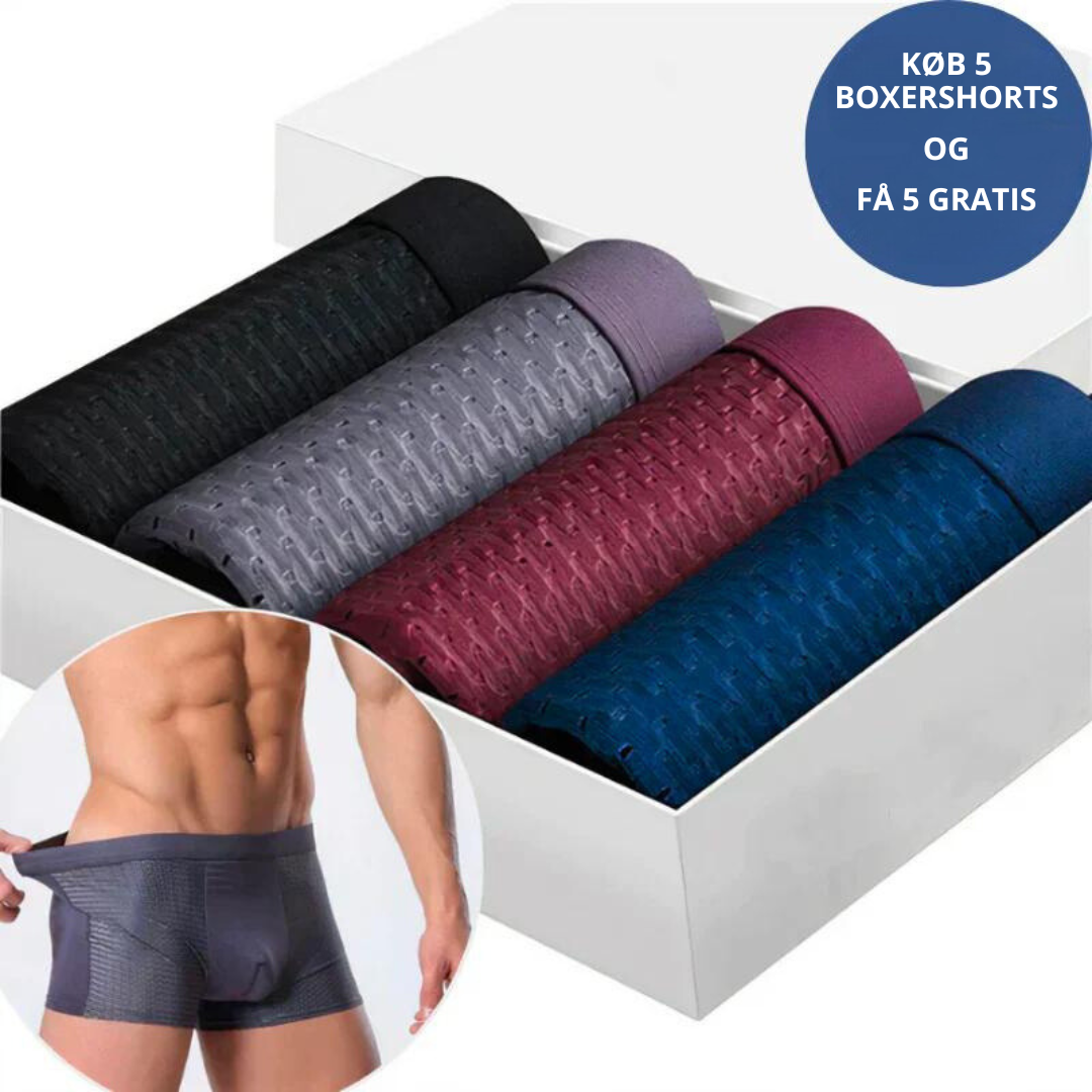 Bamboo™ - Åndbare Boxershorts i Fiber (5+5 GRATIS)