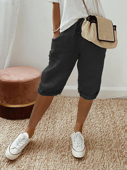 MAE - Leichte Shorts aus Baumwolle und Leinen