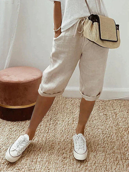 MAE - Leichte Shorts aus Baumwolle und Leinen