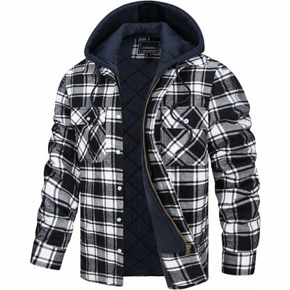 Julius™ | Karierte Jacke mit Reißverschluss