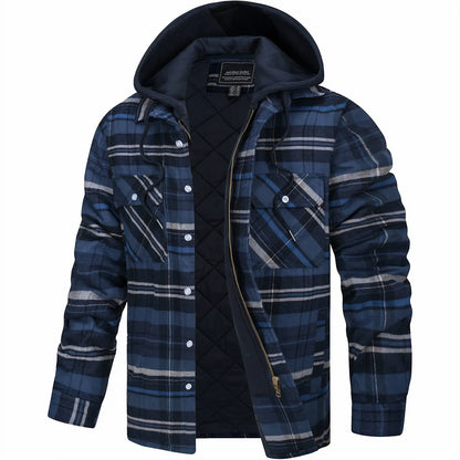 Julius™ | Karierte Jacke mit Reißverschluss